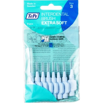 Interdental Brush Extra Soft ( 0,6 mm modrá 25 ks ) - Velmi jemné mezizubní kartáčky